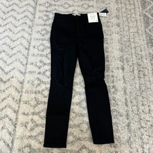 NEW Abercrombie & Fitch Black High Rise Jeans